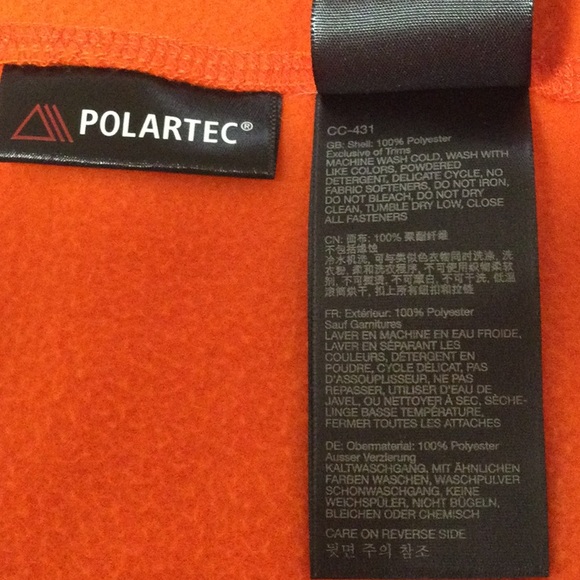 EUC Mens XL Marmot Polartec Orange Vest - Picture 13 of 13